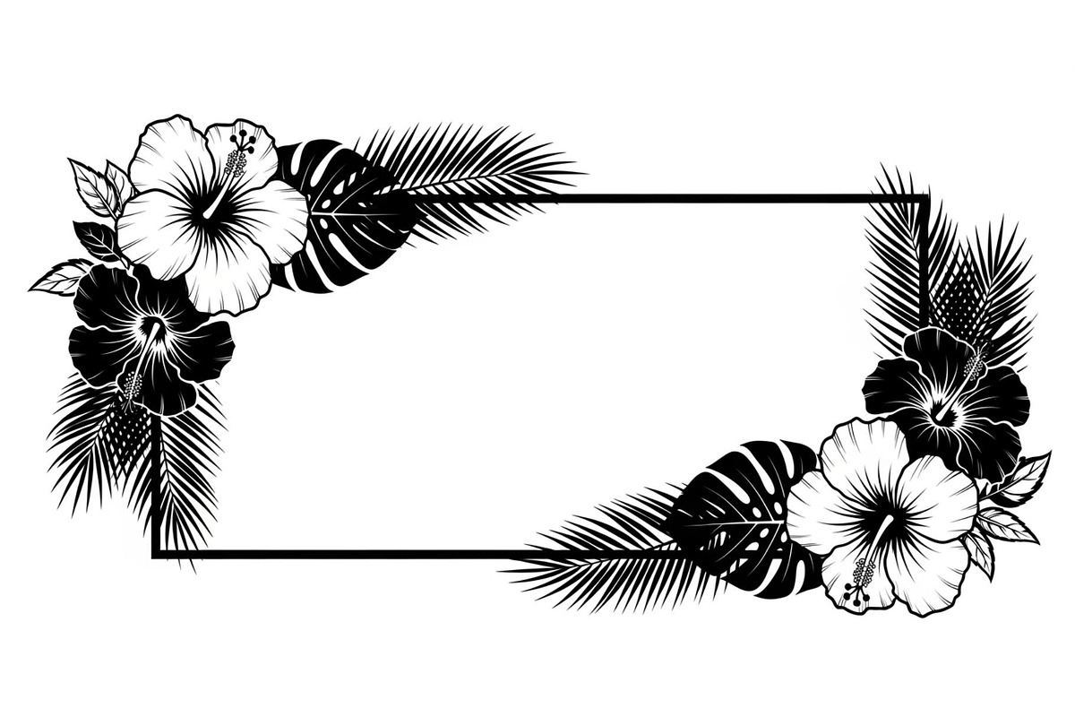 Floral Rectangle Frame SVG Bundle, an Illustration by jahid234 (Photo 20 of 31)