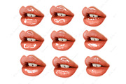 Procreate Realistic Lip Gloss stamps, a Brush Add-On by KsTumanova (Thumbnail 2 of 2)