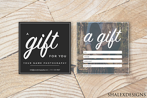 Square Gift Certificate Template