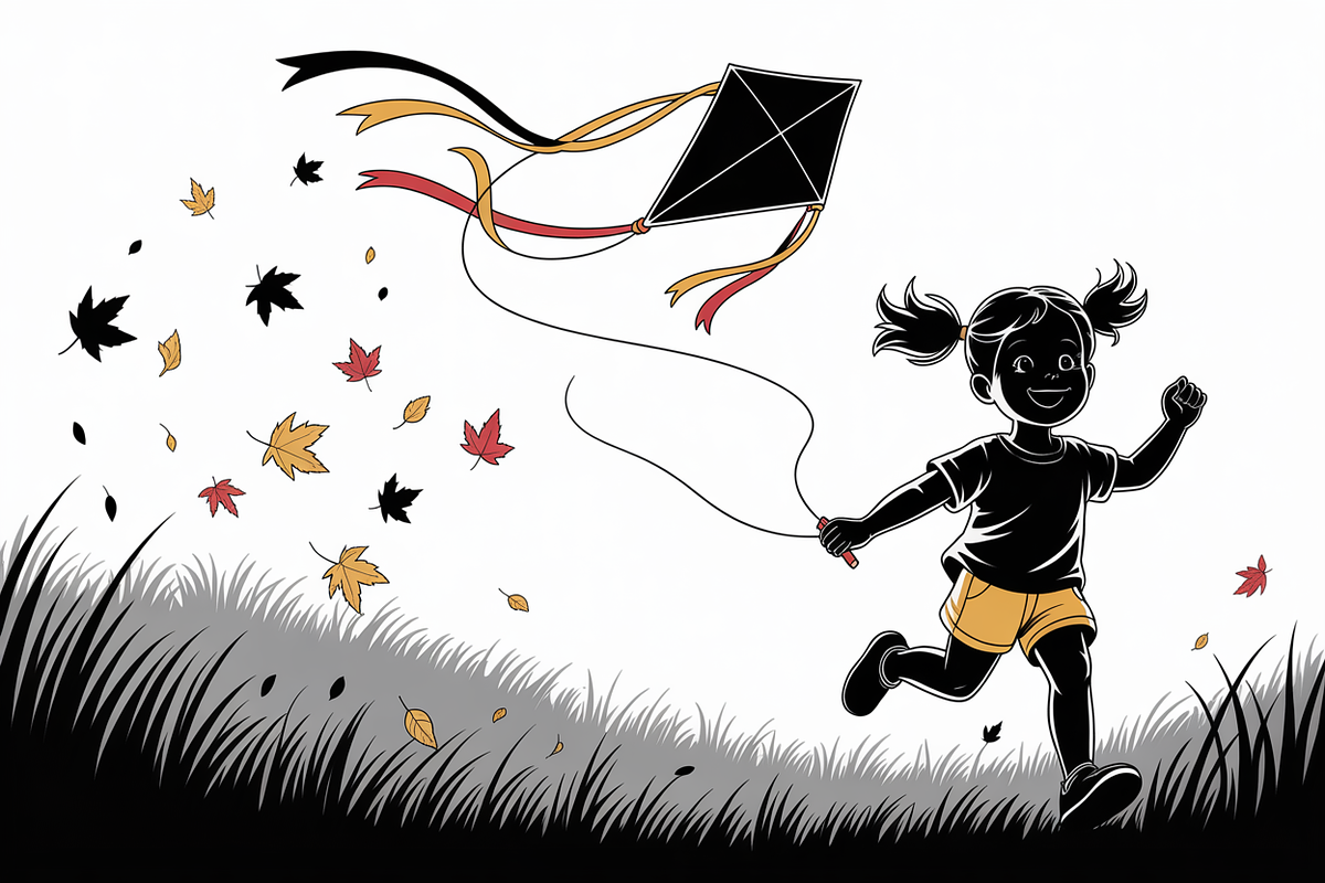 Kids Flying Kite Laser Cut Bundle, an Object Graphic by Designs_River (Photo 11 of 11)