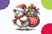 Quirky Christmas Chiken Clipart, an Illustration by designcity5 (Thumbnail 4 of 5)