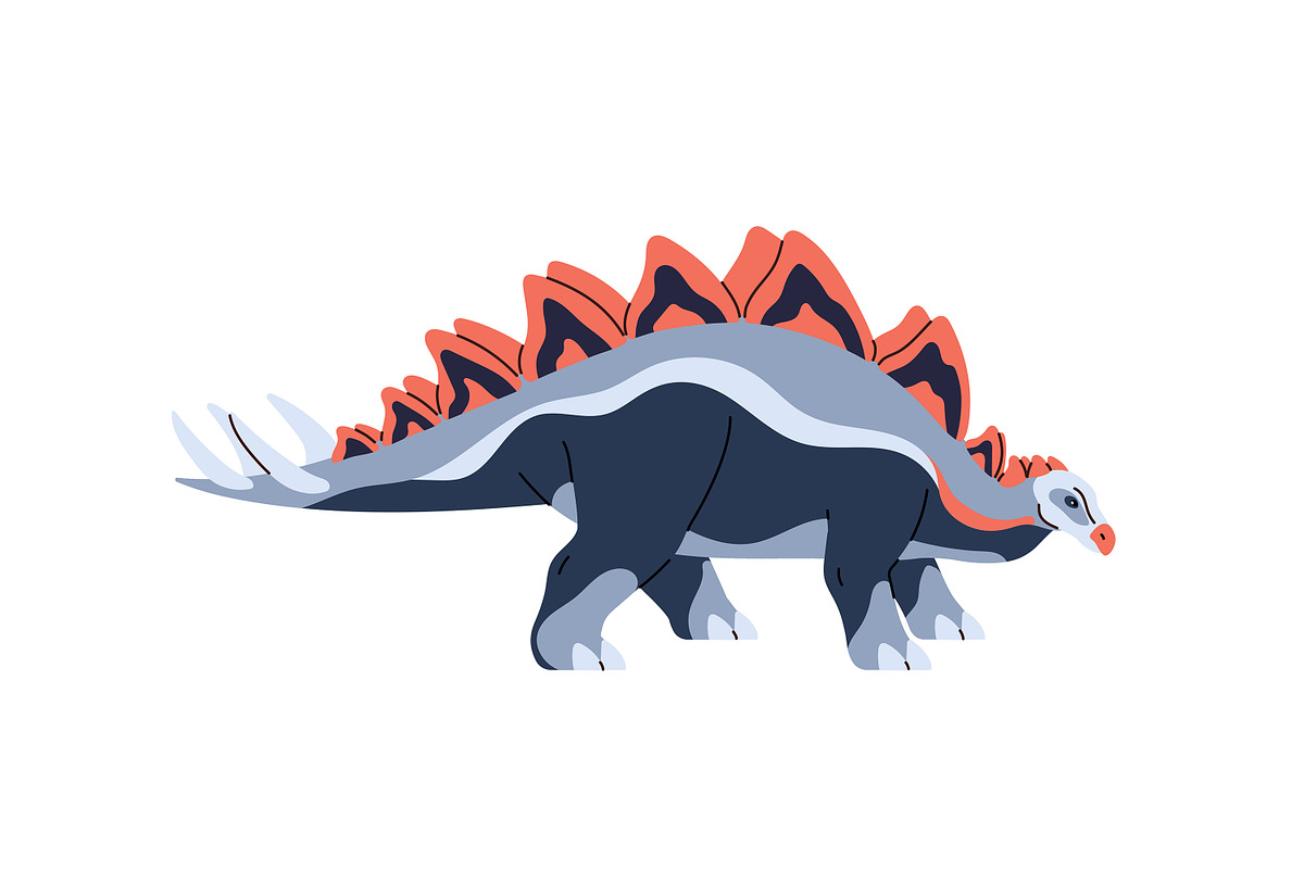 Dinosaurs set, seamless dino pattern, an Animal Illustration by PaperTrident (Photo 10 of 21)