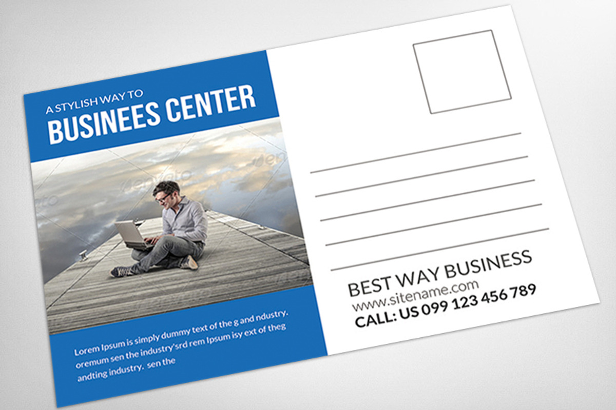 Corporate Business Postcard Template, a Card Template by AfzaalGraphics (Photo 4 of 4)