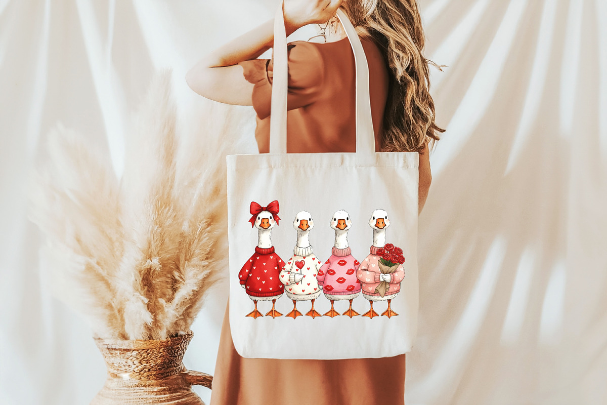 Cute Goose Valentines Day Png, an Illustration by designcity5 (Photo 2 of 9)