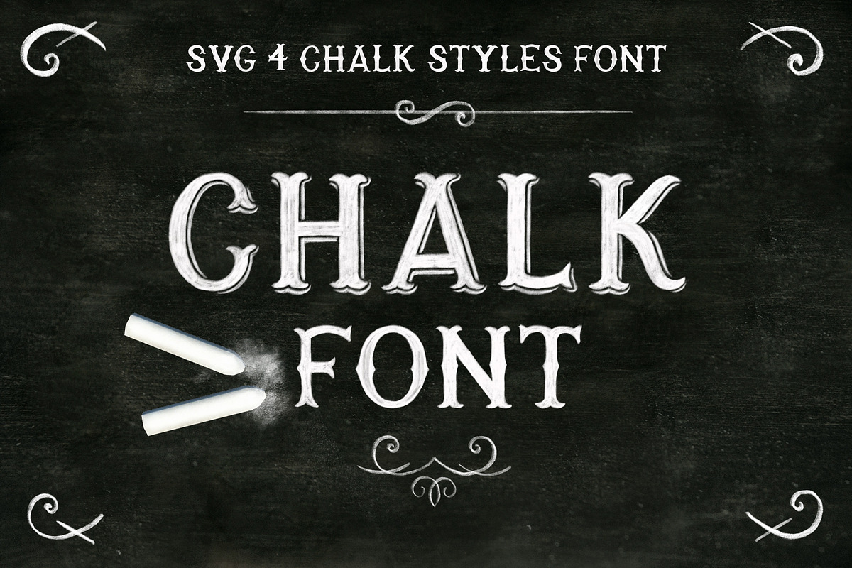Chalk SVG font