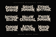 Eclipsed Blazzing | Death Metal Font, a Blackletter Font by Masyafi Studio (Thumbnail 8 of 8)
