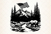 Mountain SVG, Mama Bear SVG  You w, an Illustration by Rose Art (Thumbnail 3 of 7)