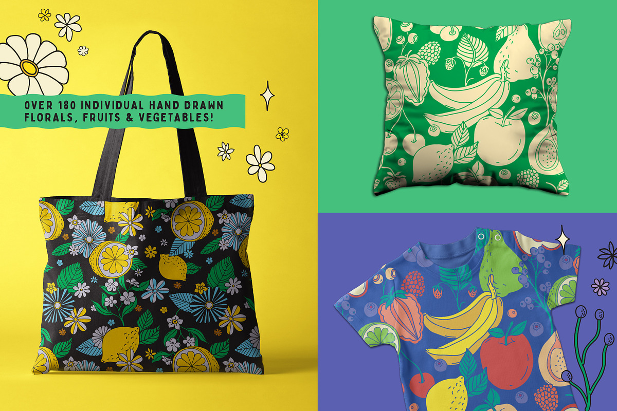 Groovy Garden Graphic Collection, a Pattern Graphic by rouxsupplyco (Photo 2 of 10)