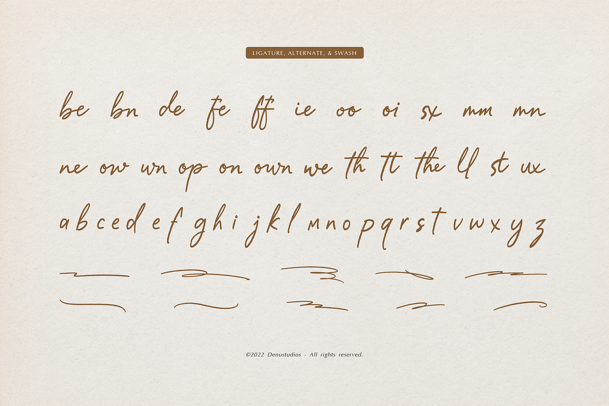 Day Dreaming | Script Handwritten, a Script Font by Denustudios (Photo 11 of 12)