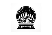 Festive Snow Globe Town Scenes, an Object Graphic by Creativeshirt (Thumbnail 3 of 3)