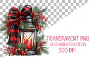 Plaid Christmas Clipart Bundle, a Seasonal Illustration by Canvas Craft (Thumbnail 2 of 10)