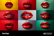 Red lips. Collection, a Beauty & Fashion Photo by Handmadefont (Thumbnail 4 of 12)
