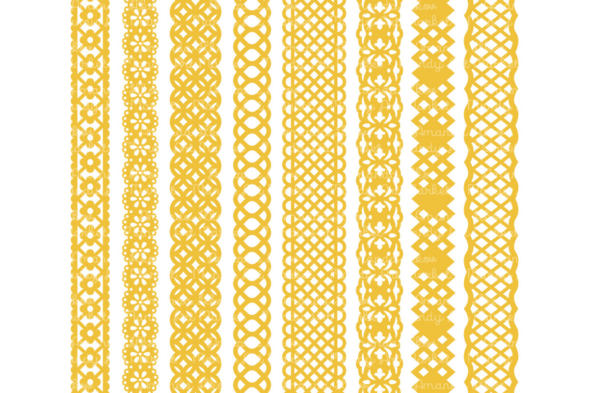 Sunshine Yellow Lace Borders, an Illustration by Amanda Ilkov (Photo 3 of 5)