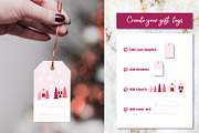 Pink Christmas Clipart & Patterns, a Decorative Illustration by AvaAva (Thumbnail 10 of 25)