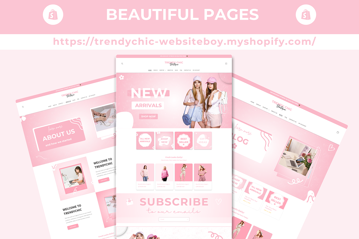 Shopify Theme Boutique TrendyChic, a Shopify Template by Websiteboy (Photo 6 of 11)