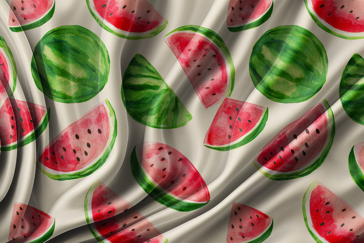 WATERMELON Seamless Pattern, a Pattern Graphic by AYAKA Studio Co. (Photo 3 of 10)