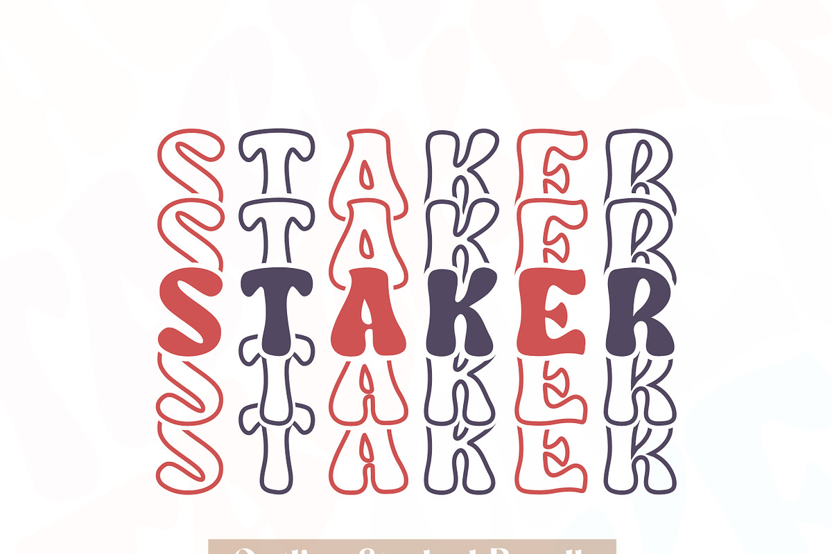 Wavy Stacker, a Handwritten Font by Mini_World (Photo 6 of 13)