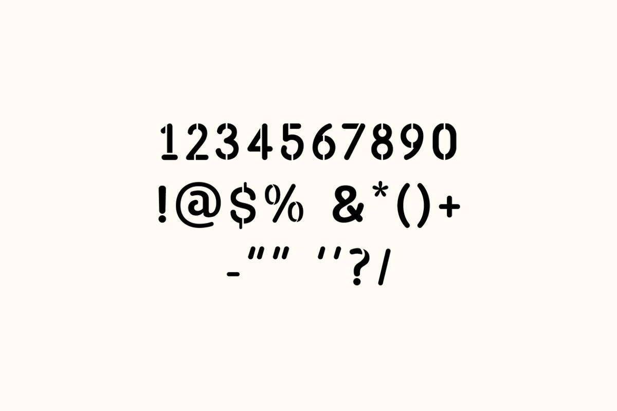 Galivanted Logo Stencil Sans Serif, a Sans Serif Font by UICreative (Photo 7 of 12)