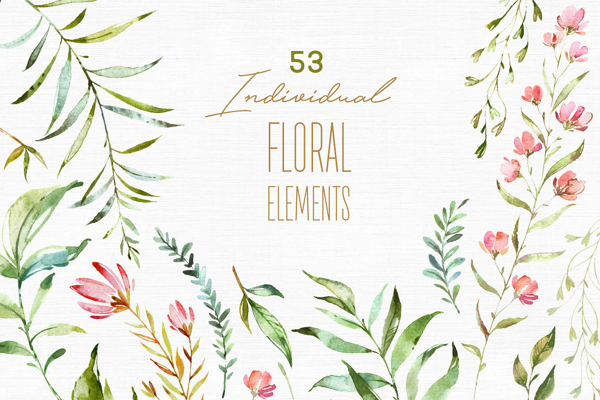 Crystal. Floral & Polygonal Bundle, a Decorative Illustration by OctopusArtis (Photo 11 of 15)