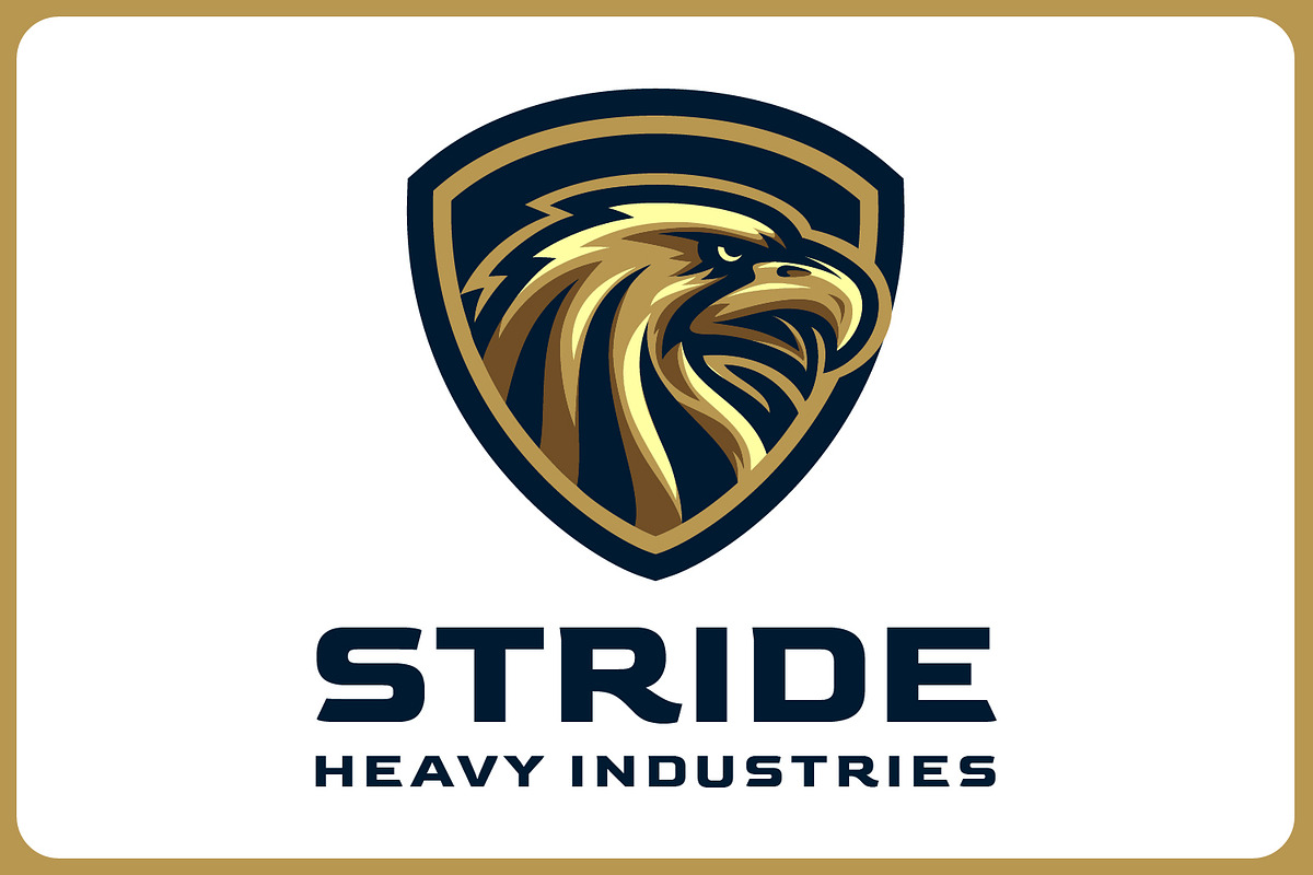 Stride - Aggressive Eagle in Shield, a Branding & Logo Template by Suhandi (Photo 2 of 4)