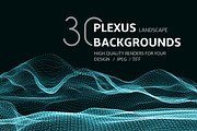 30 PLEXUS LANDSCAPE BACKGROUNDS, a Technology Illustration by AndisREA (Thumbnail 1 of 3)