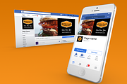 Bistro / Food Facebook Cover theme, a Social Media Template by NeptuneDesign (Thumbnail 1 of 9)