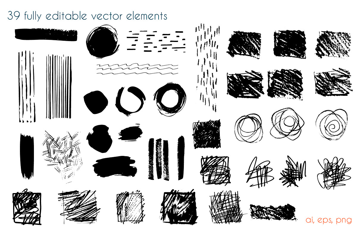 Art collage vector collection, a Pattern Graphic by Kate Art (Photo 17 of 18)