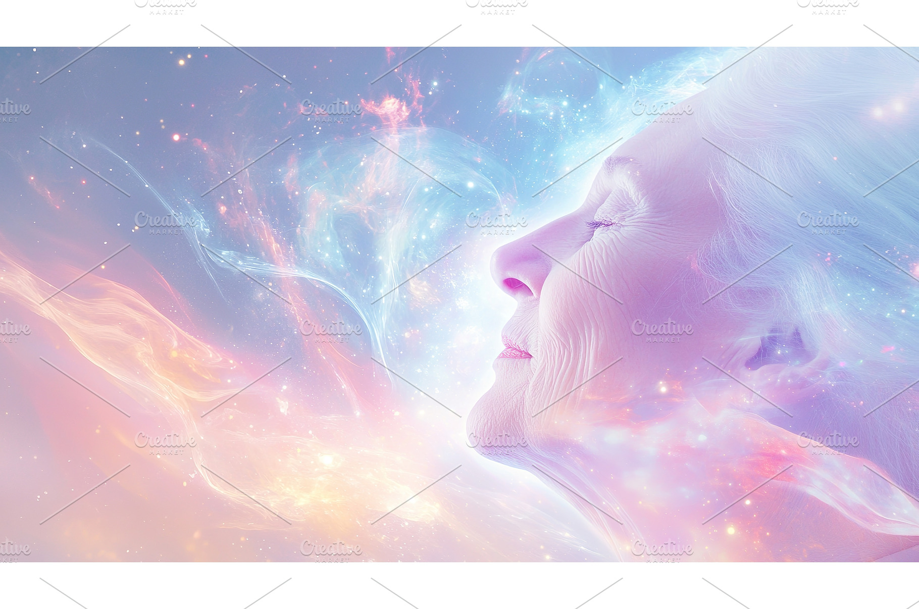 Elderly caucasian woman dreaming in, a Person Photo by Lermont51