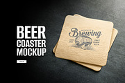 Beer Coaster Mockup, a Graphic by rebrandy (Thumbnail 1 of 7)