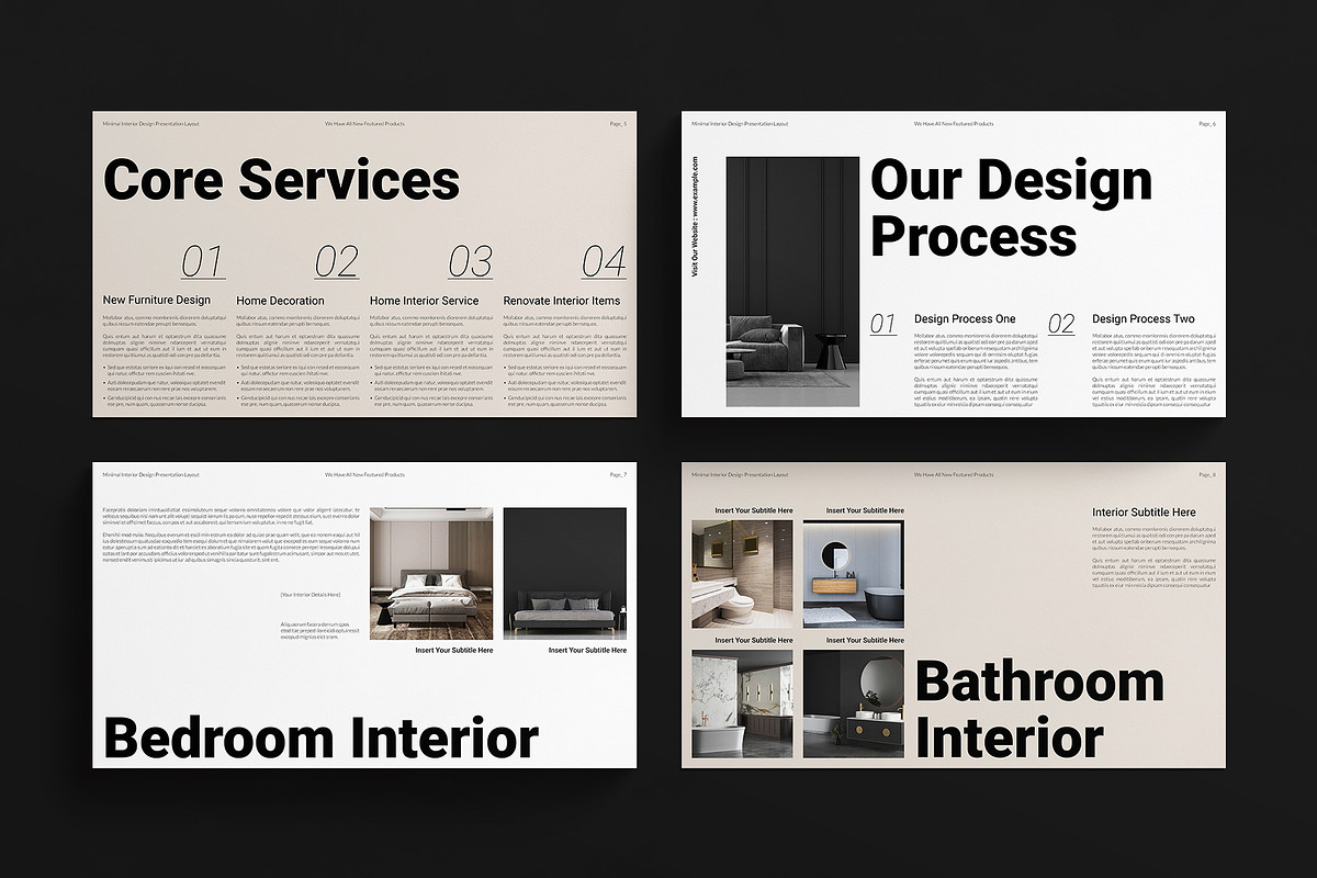 Interior Design Presentation Layout, a Presentation Template by E-Type (Photo 3 of 4)