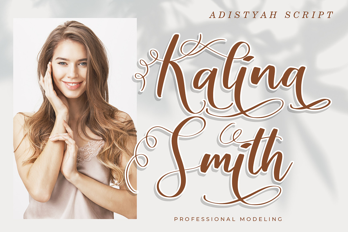 Adistyah Modern Calligraphy, a Script Font by Lythcreative (Photo 4 of 8)