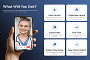 Healthcare Mobile App UI Kit, an UI Kit Template by Creative Perspective (Thumbnail 2 of 8)