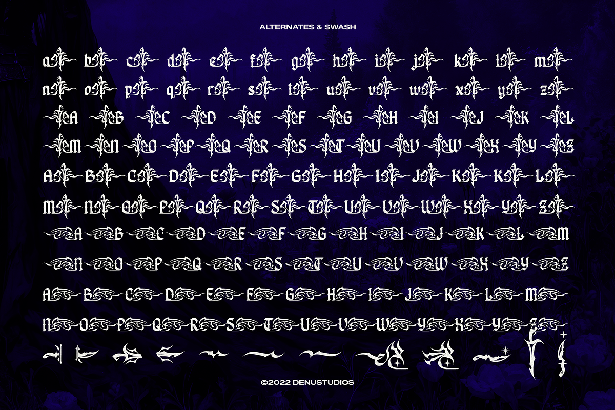 Kujang | Modern Blackletter, a Blackletter Font by Denustudios (Photo 11 of 11)