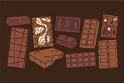 Chocolate & Sweets Clipart Bundle, a Food Illustration by Luamor (Thumbnail 4 of 5)