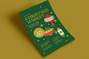Retro Christmas Market Event Flyer, a Flyer Template by Guuver (Thumbnail 3 of 3)