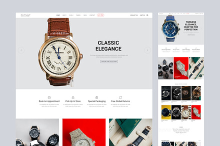 Elegant - Watch Store HTML Template
