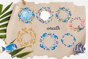 Coral Reef Watercolor Clipart, an Animal Illustration by Nastya Che (Thumbnail 8 of 14)