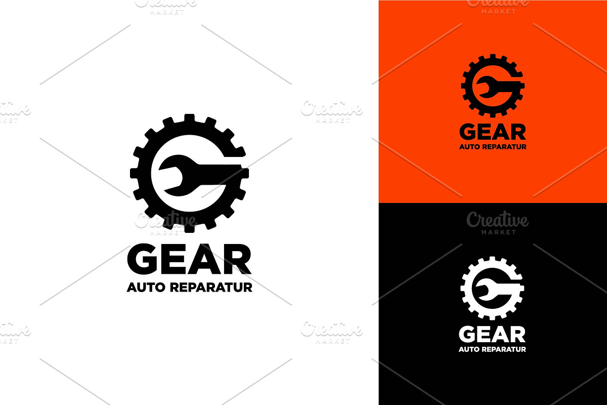 Gear Auto Reparatur Logo, a Branding & Logo Template by zaqilogo