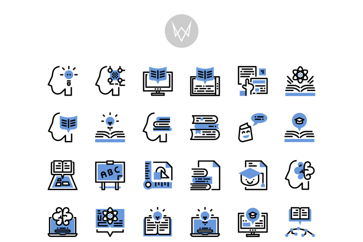 30 Education Icon Sets, an Outline Icon by VINZENCE STUDIO (Photo 5 of 5)