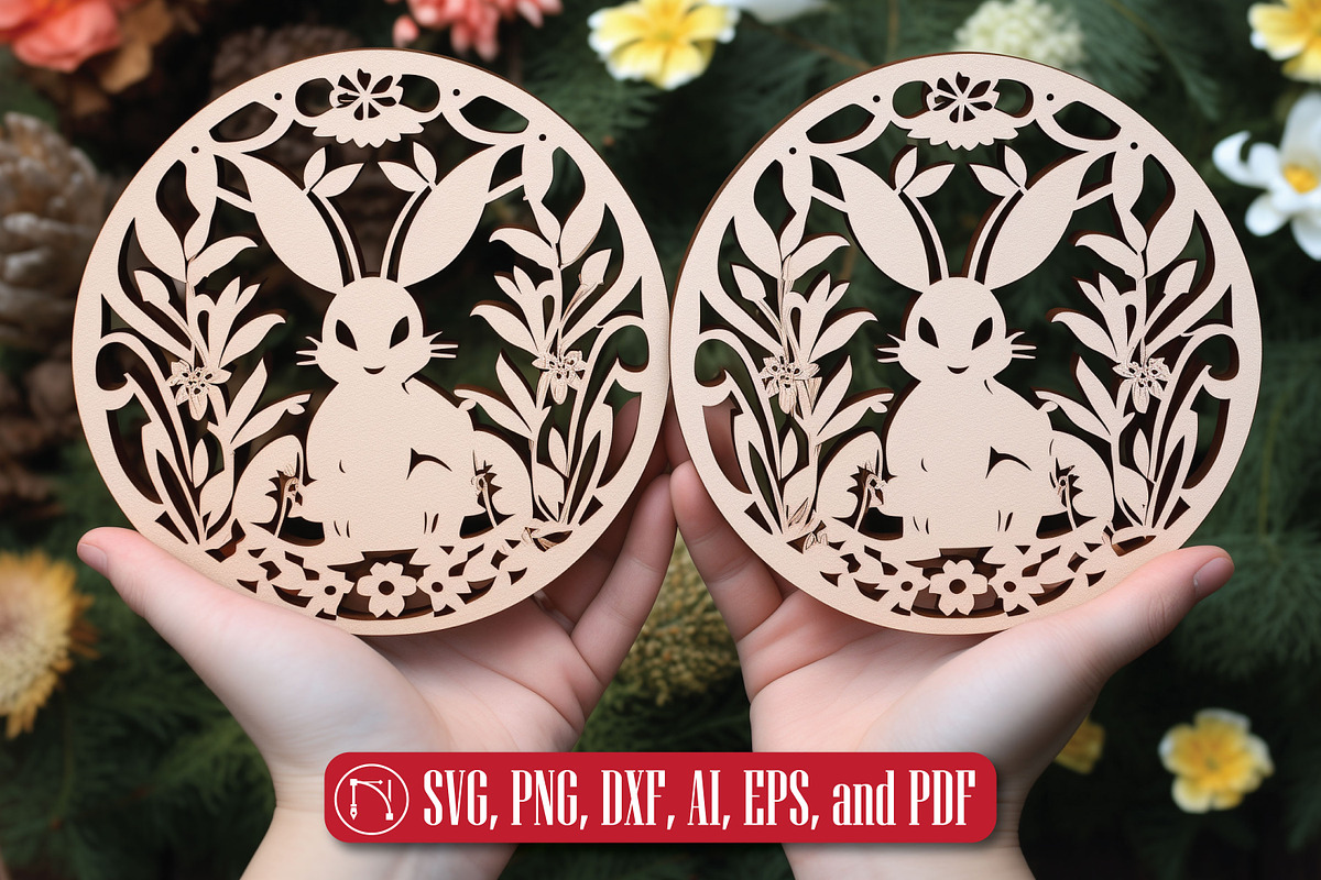 Easter Day Laser Cut SVG Bundle, a Graphic by NGISED (Photo 2 of 9)