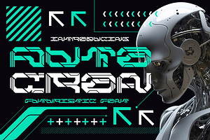 Autocron Futuristic Font, a Font by PutraCetol Studio