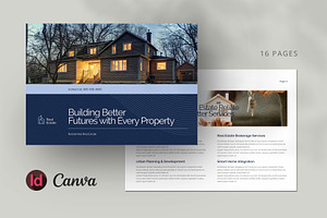 Real Estate Landscape Brochure, a Brochure Template by Pixelpick