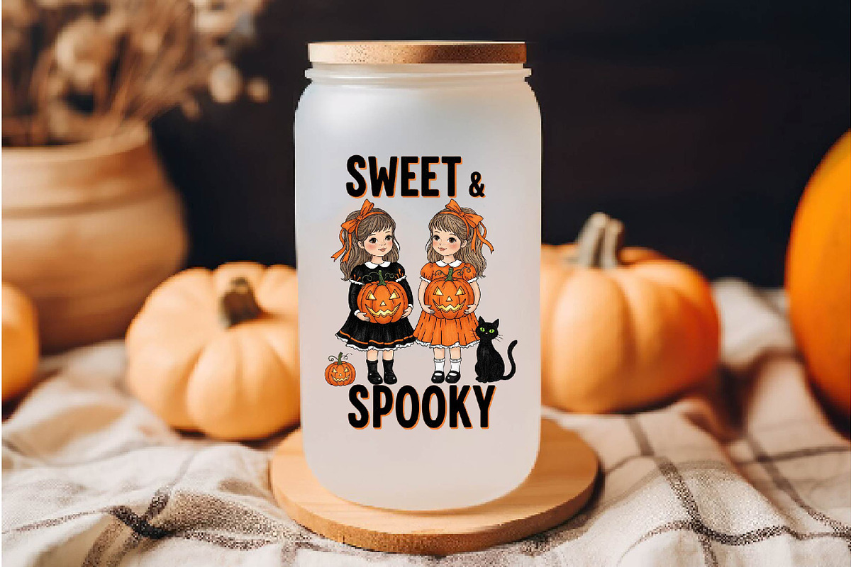 Vintage Halloween Sublimation Bundle, an Illustration by Dream Creation (Photo 5 of 5)