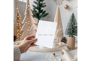 Winter Card Mockup in Hand, a Product Mockup by TatiMockup (Thumbnail 1 of 3)