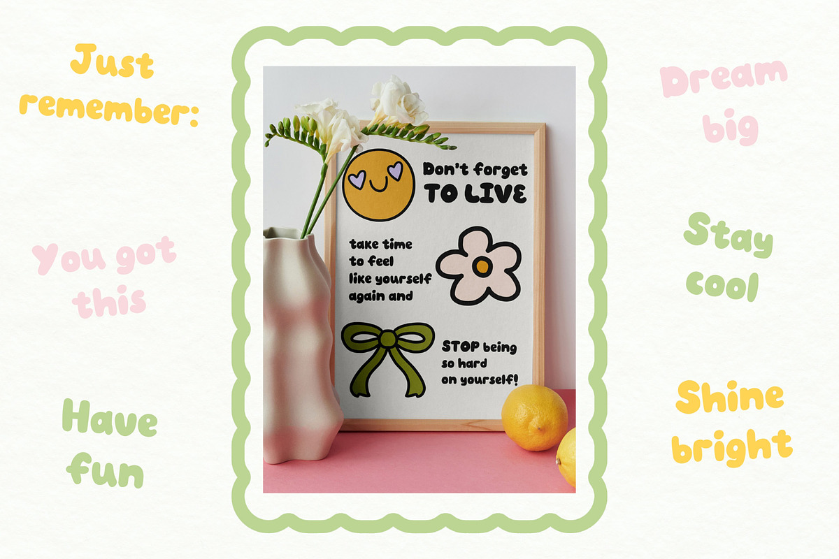 Funny Bunny playful handwritten font, a Handwritten Font by lerinartstudio (Photo 2 of 10)