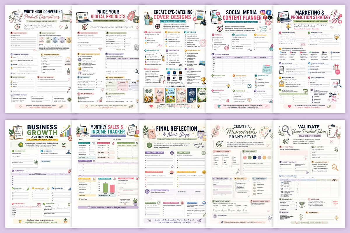 Creative Entrepreneur Blueprint, a Stationery Template by Designmela01 (Photo 3 of 6)