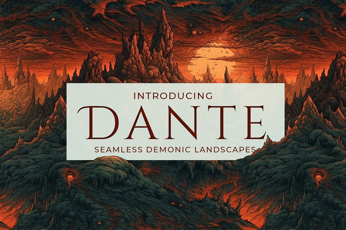 DANTE - Seamless Demonic Patterns, a Pattern Graphic by Pixel Perfect Patterns (Photo 1 of 9)