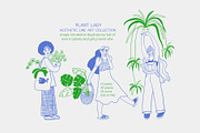 Plant Lady - aesthetic line art, a Person Illustration by Annakniaz (Thumbnail 1 of 17)