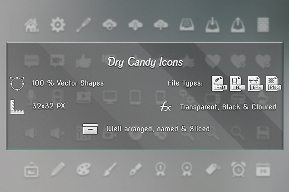 Dry Candy Icons 180 Vector Icons