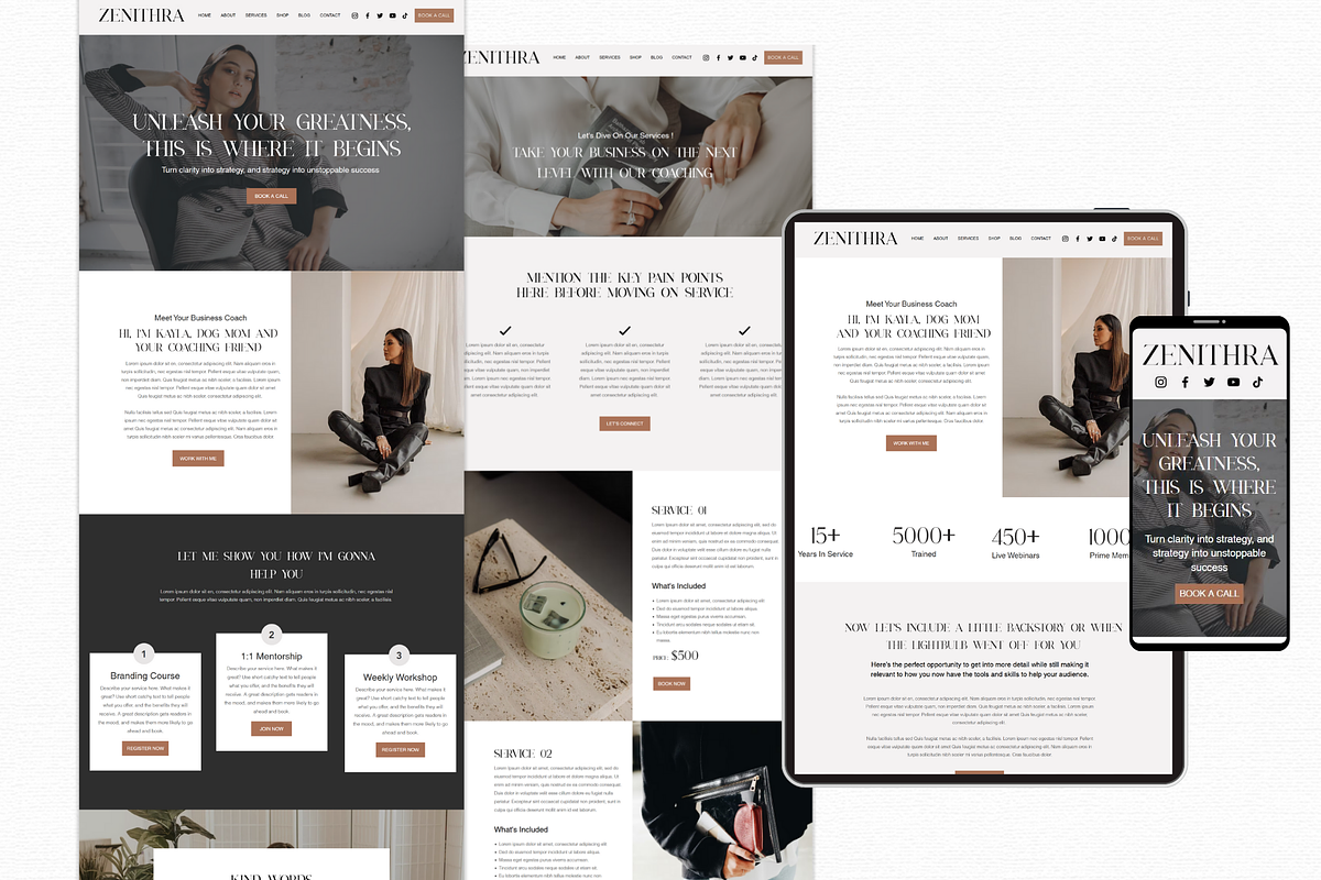 Business Coach Wix Website Template preview 6